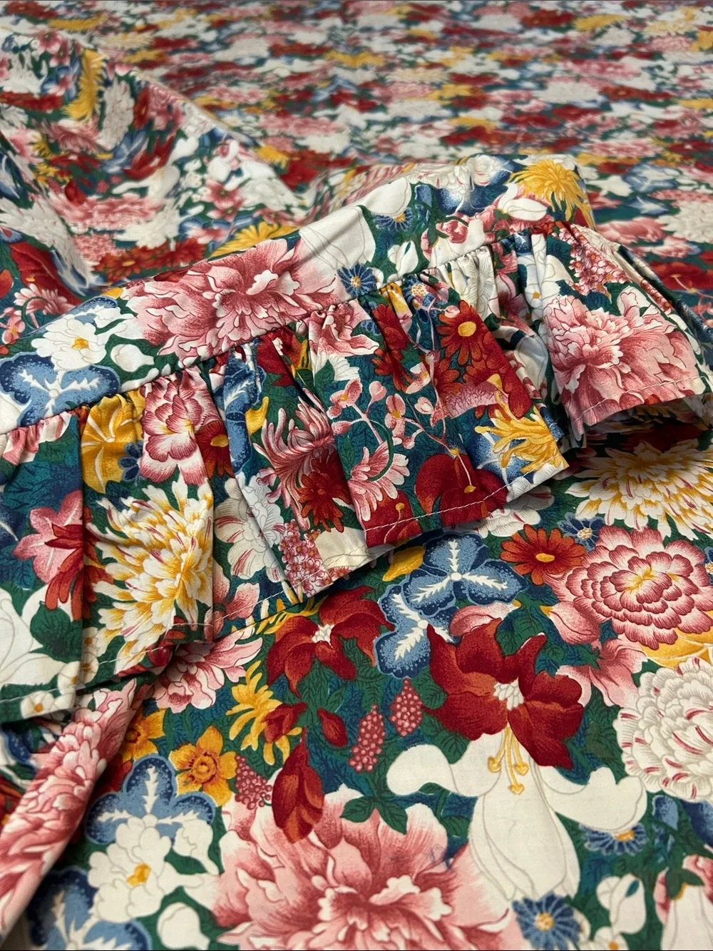 Vintage Ralph Lauren Thousand Flowers King Duvet Cover Rare Like New one Owner